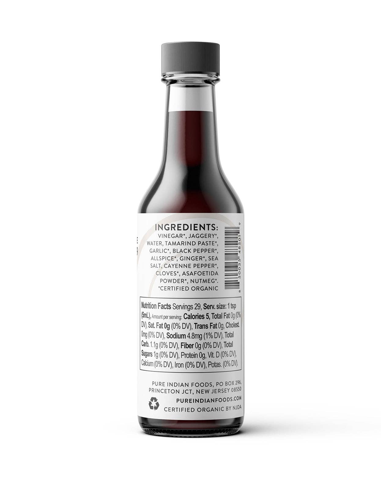 Pure Indian Foods - Worcestershire Sauce, Certified Organic - 5 fl oz