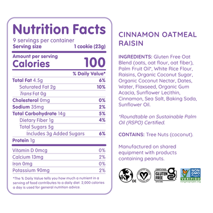 Maxine's Heavenly - Soft Baked Cinnamon Oatmeal Raisin Cookies