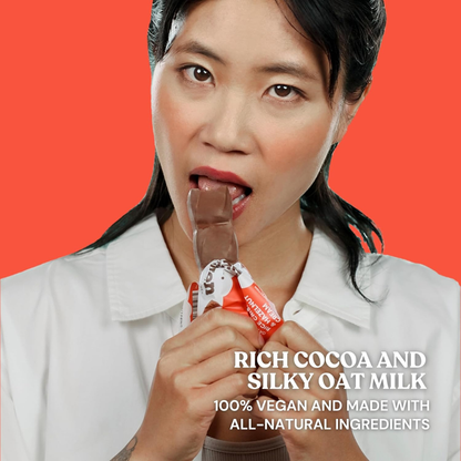 7th Heaven Chocolate - Vegan Oat Milk Chocolate Bar - Hazelnut Rice Crisps, Non-GMO