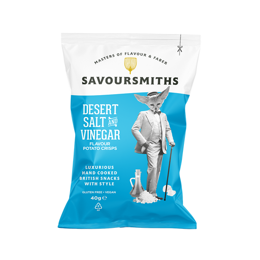 Savoursmiths - Single Serve Desert Salt & Vinegar Potato Crisps 1.41oz