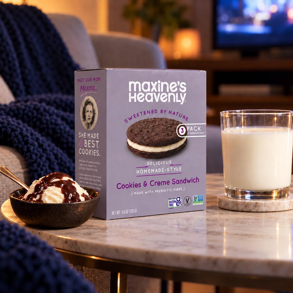 Maxine's Heavenly - Cookies & Creme Sandwiches