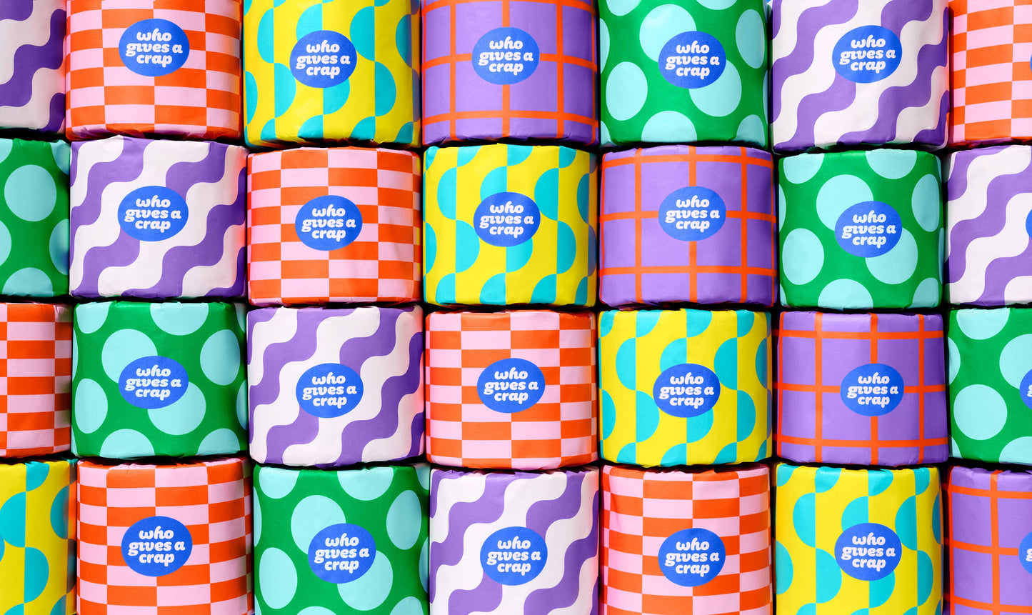 Who Gives a Crap - 100% Recycled Toilet Paper - Single Roll