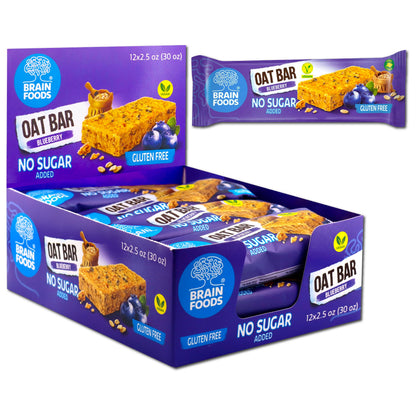 BRAIN FOODS- Oat Bars (Blueberry)