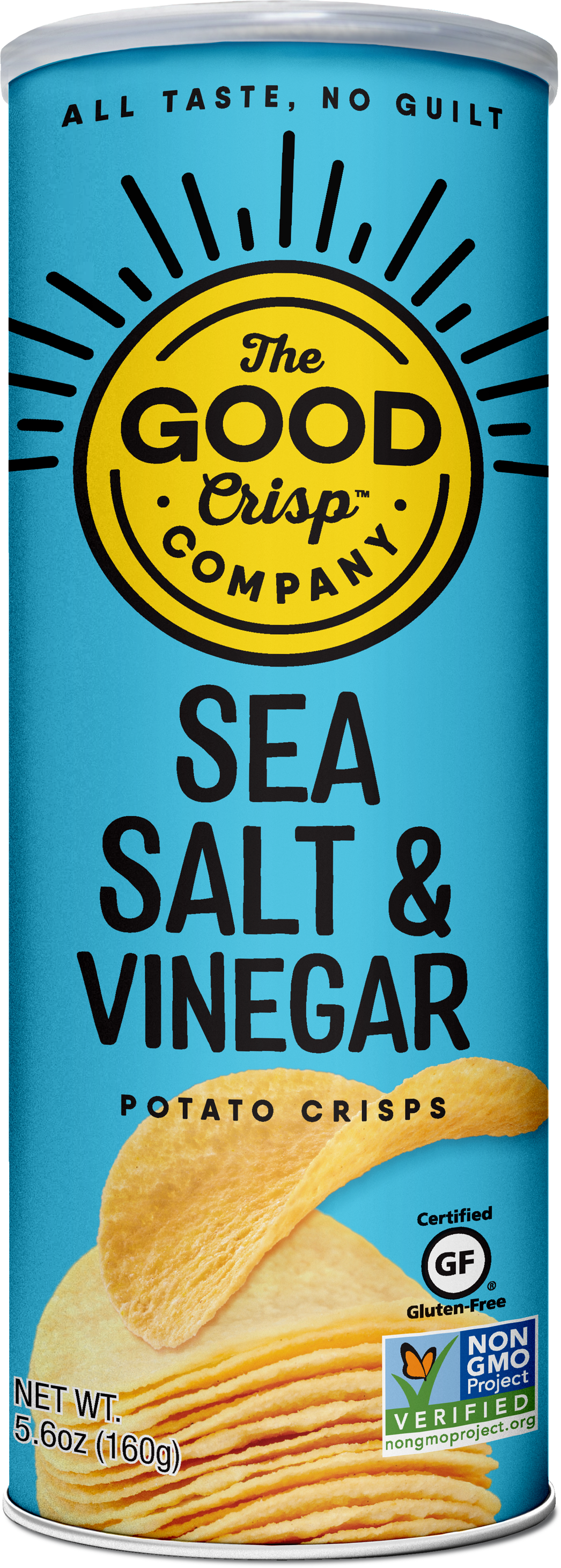 The Good Crisp Company - Sea Salt & Vinegar Chips - 5.6oz Can