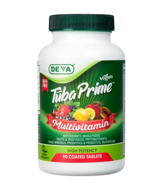 Deva Nutrition - Vegan Tūba Prime Multivitamin & Mineral - Iron Free