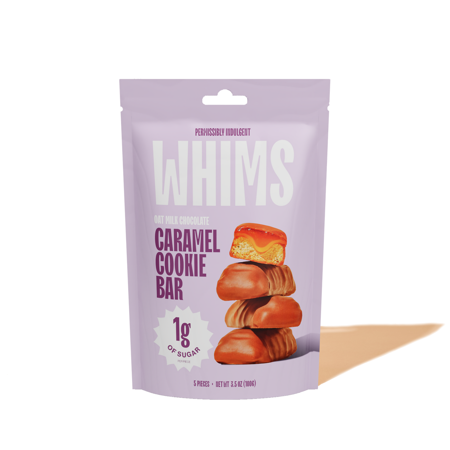 Whims Delights Inc. - Oat Milk Chocolate Caramel Cookie Bar - Pouch
