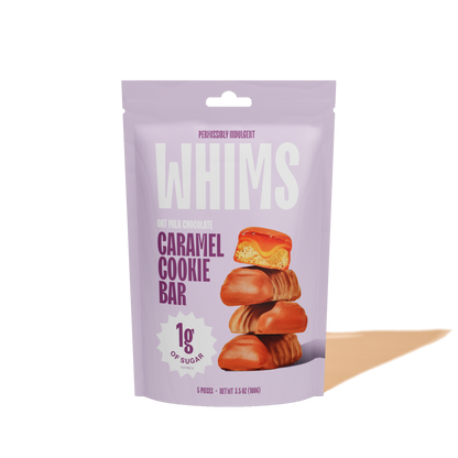 Whims Delights Inc. - Oat Milk Chocolate Caramel Cookie Bar - Pouch