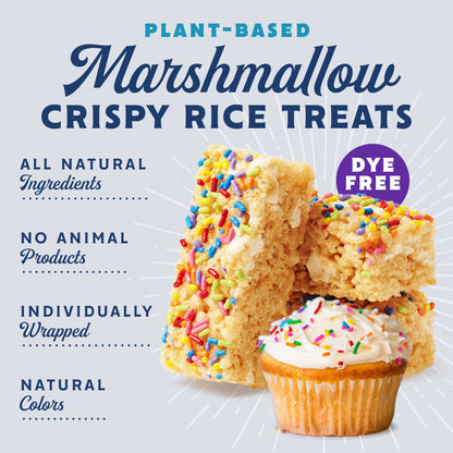 Snackatere - Vegan Rice Crispy Treats Individually Wrapped Box of 8: Vanilla