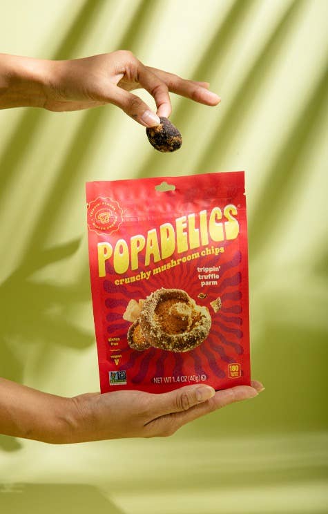 Popadelics Crunchy Mushroom Chips - Crunchy Mushroom Chips- Trippin Truffle Parm
