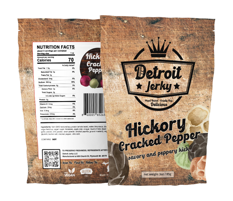 Detroit Jerky - Hickory Cracked Pepper