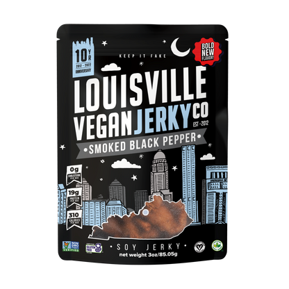Louisville Vegan Jerky Co. - Smoked Black Pepper Jerky