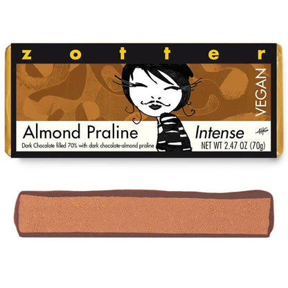 Zotter Chocolates - Almond Praline Intense (Hand-scooped Chocolate)