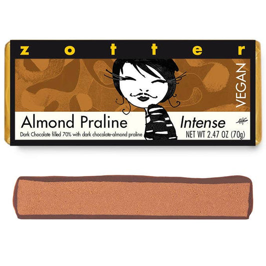 Zotter Chocolates - Almond Praline Intense (Hand-scooped Chocolate)