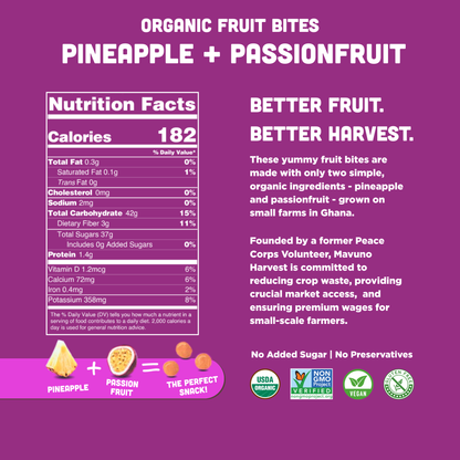 Mavuno Harvest - Fruit Bites: Pineapple & Passionfruit