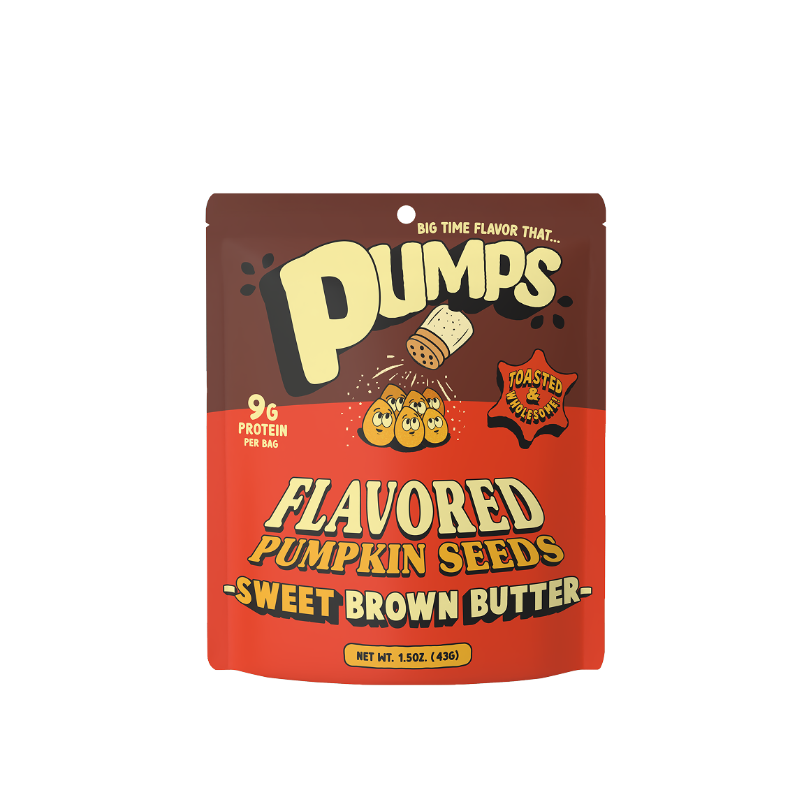 Louisville Brands - Pumps Toasted Pumpkin Seeds  - Sweet Brown Butter