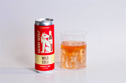 Good Wolf Beverages - Wild Cola Probiotic Soda - No Added Sugar - 12oz