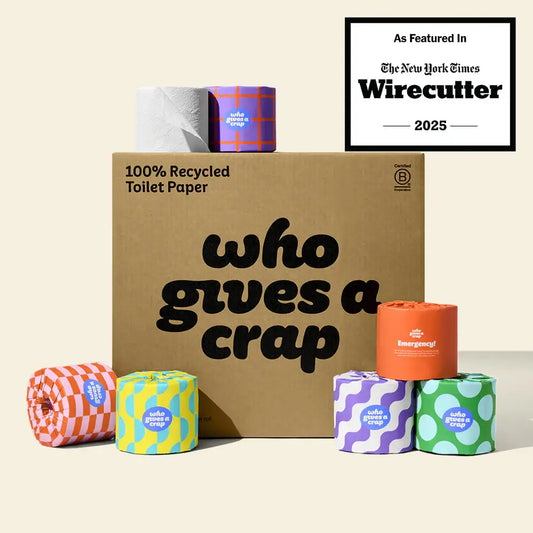 Who Gives a Crap - 100% Recycled Toilet Paper - Single Roll