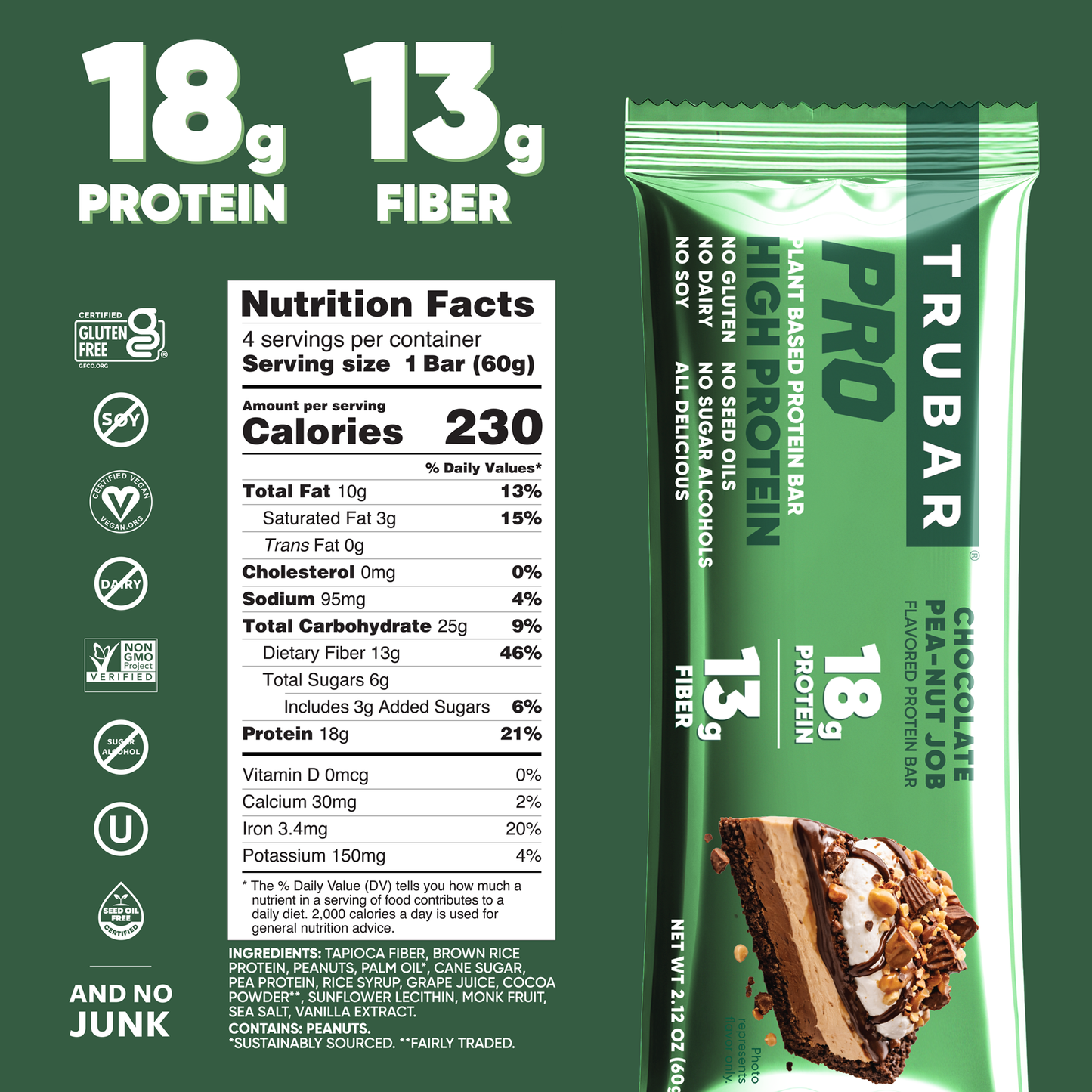 TRUBAR - TRUBAR PRO Chocolate Pea-nut Job