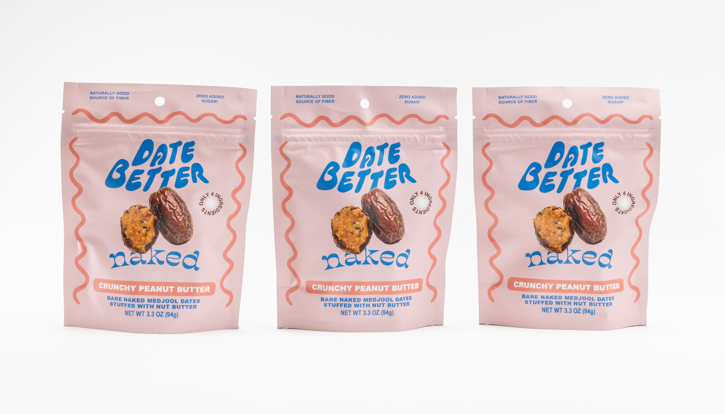 Date Better Snacks - Peanut Butter Crunch-  Naked Version