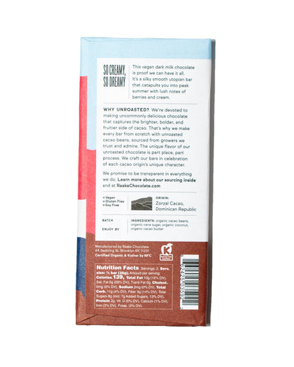 Raaka - Coconut Milk Chocolate Bar
