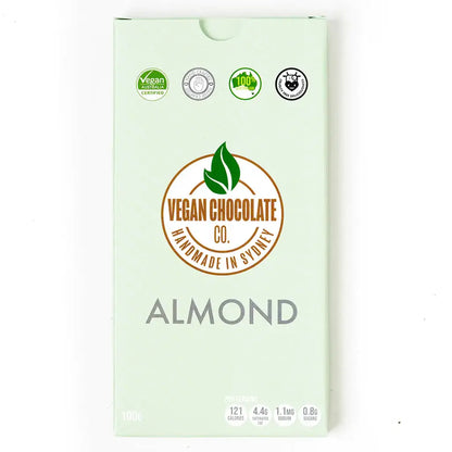 Vegan Chocolate Co - VEGAN ALMOND BAR (100G) GLUTEN FREE