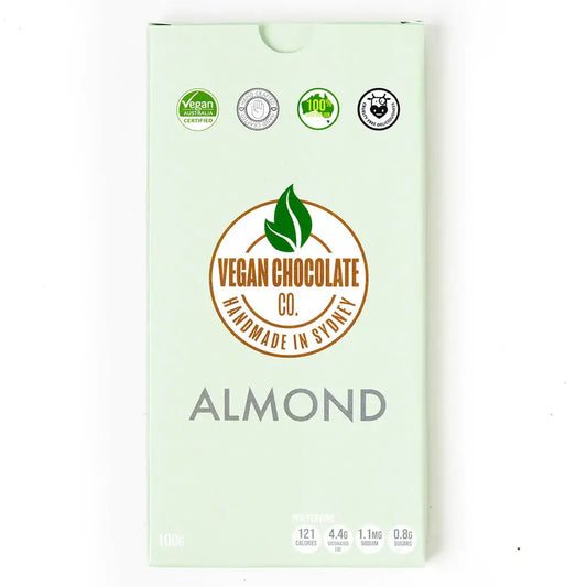 Vegan Chocolate Co - VEGAN ALMOND BAR (100G) GLUTEN FREE