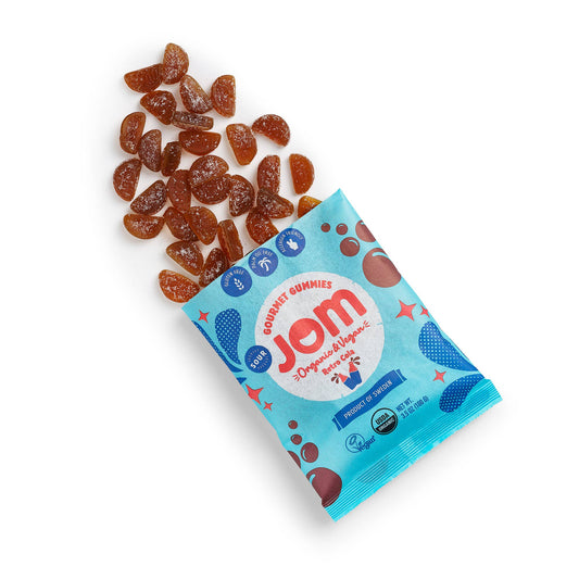 JOM - Swedish Organic and Vegan Sour Retro Cola Gummies