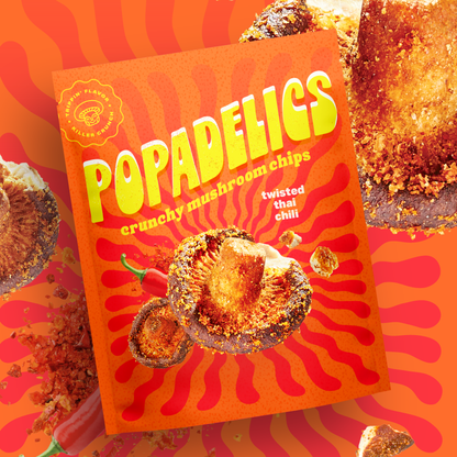 Popadelics Crunchy Mushroom Chips - Crunchy Mushroom Chips- Twisted Thai Chili