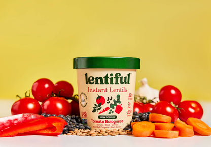 Lentiful - Low Sodium Tomato Bolognese Instant Lentils 8-Pack