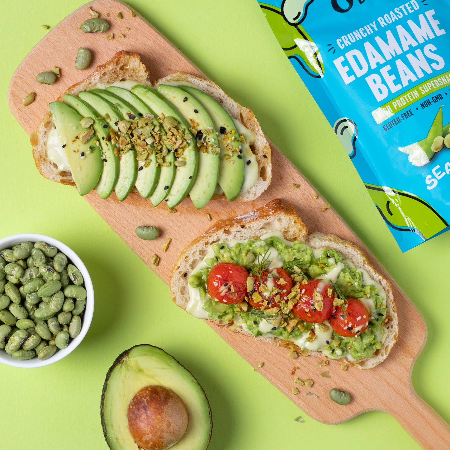 The Only Bean - Crunchy Roasted Edamame Sea Salt - 4oz