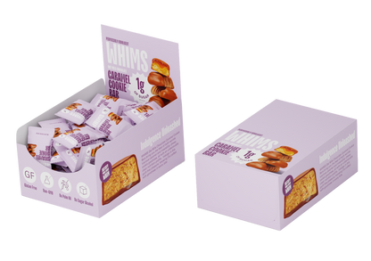 Whims Delights Inc. - Oat Milk Chocolate Caramel Cookie Bars - Grab & Go