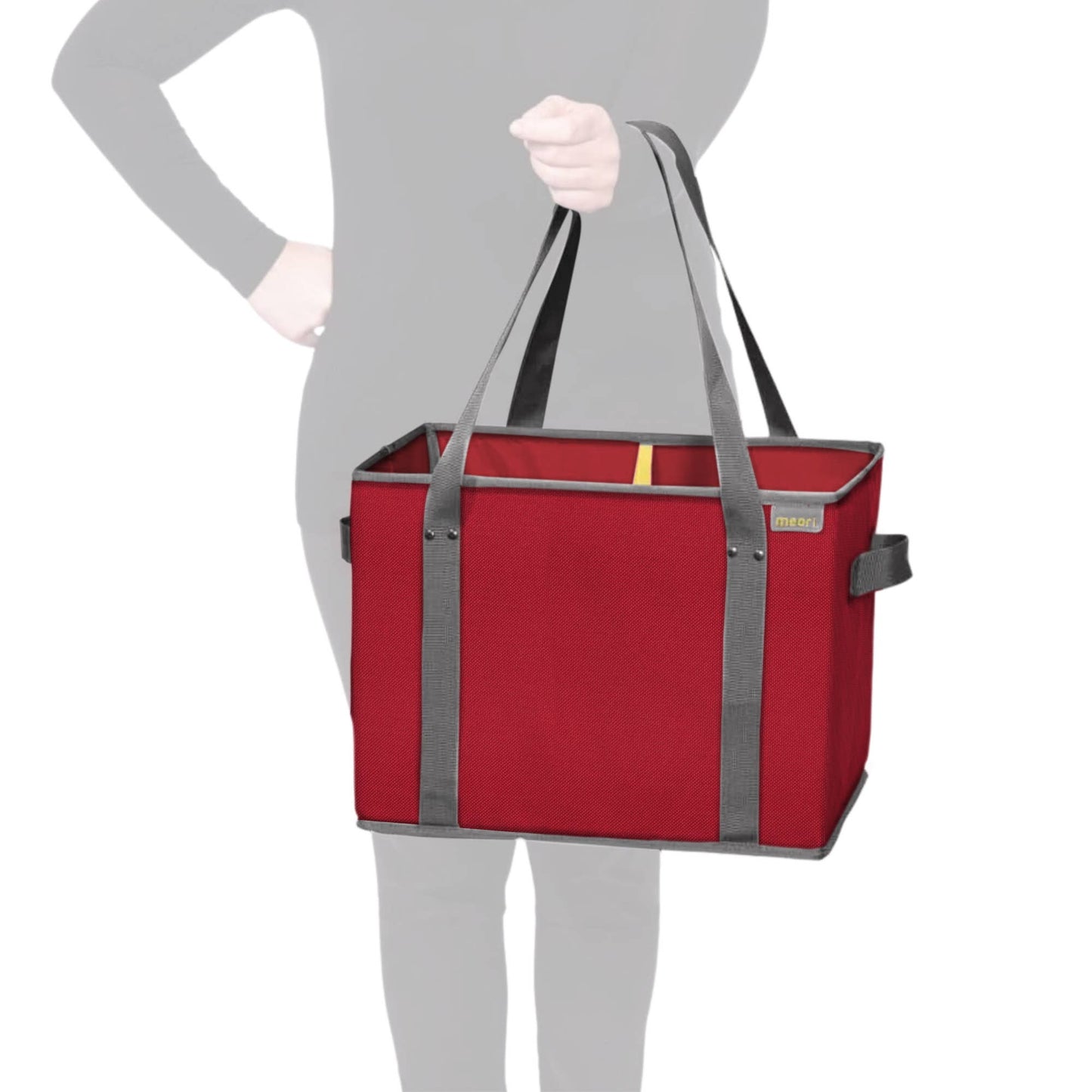 meori Inc - Reusable Grocery Basket Tote Collapsible: Azure Blue