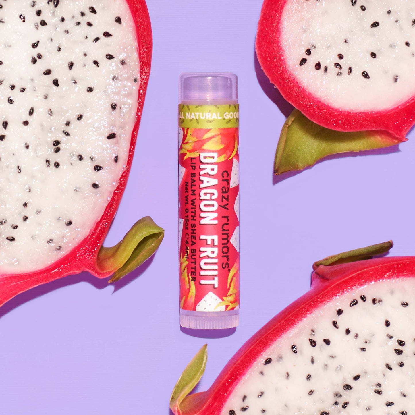 Crazy Rumors - All Natural, Vegan Dragon Fruit Lip Balm