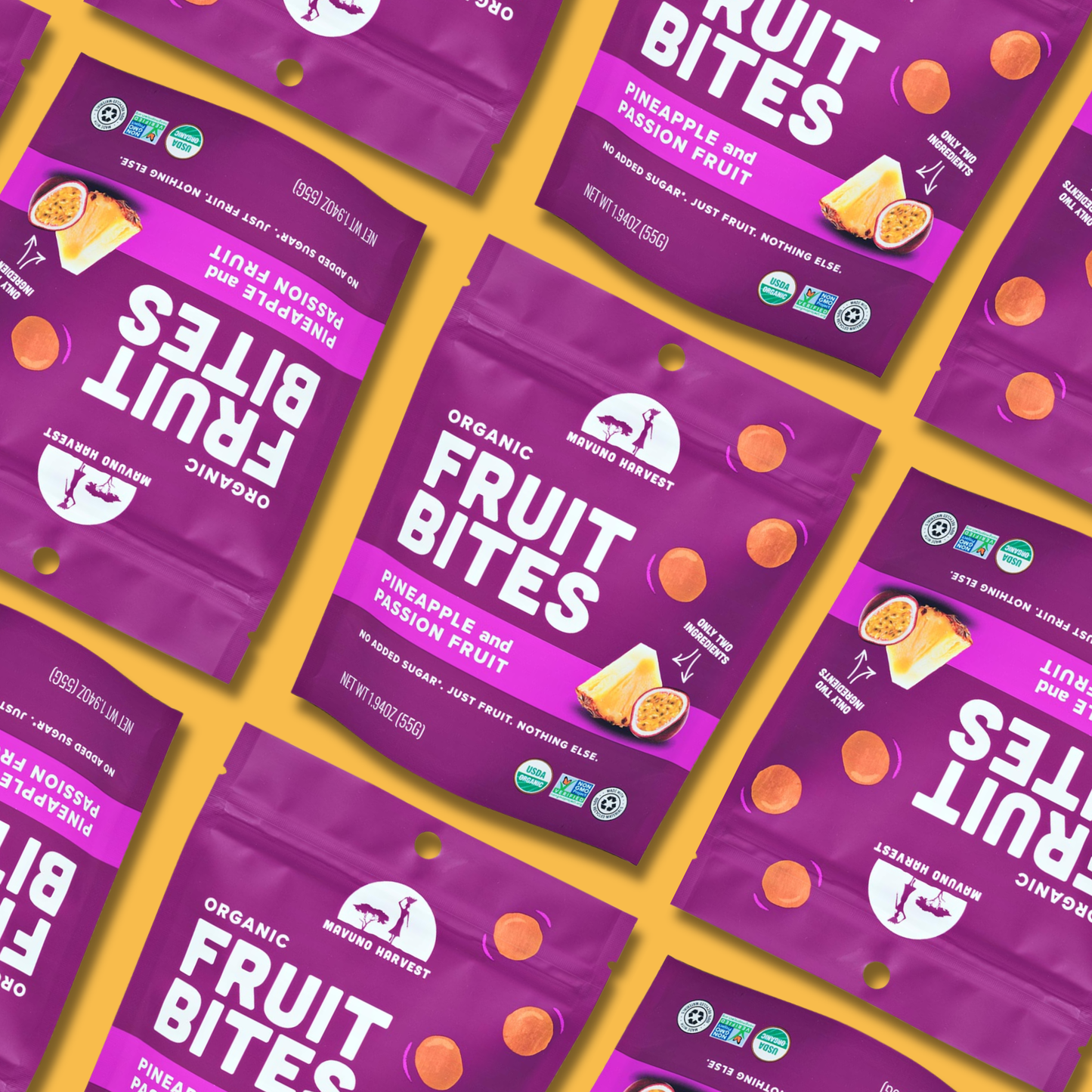 Mavuno Harvest - Fruit Bites: Pineapple & Passionfruit