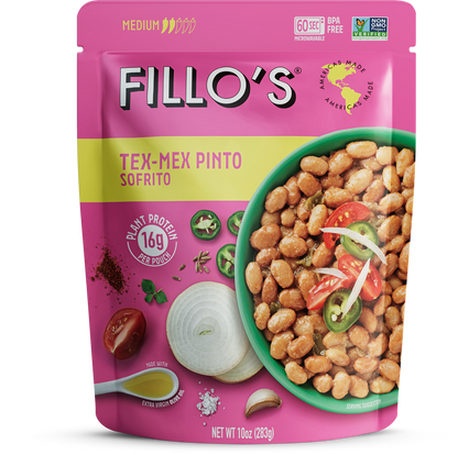 FILLO'S - Tex-Mex Pinto Beans, Ready-to-Eat