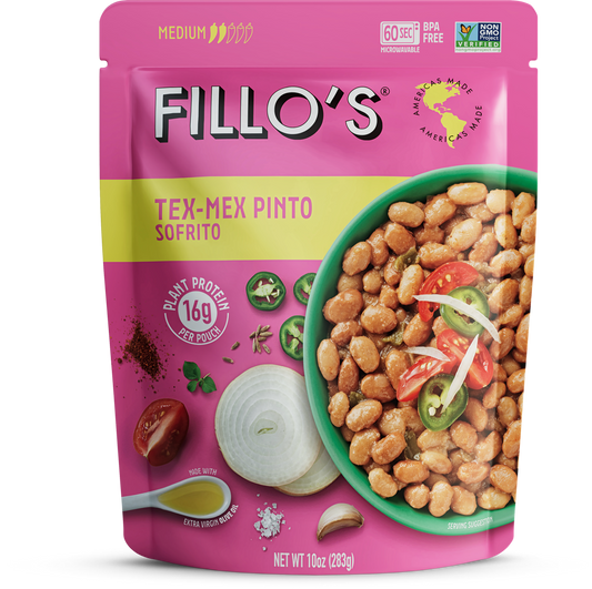 FILLO'S - Tex-Mex Pinto Beans, Ready-to-Eat