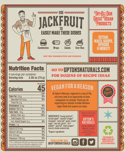 Upton's Naturals - Bar-B-Que Jackfruit