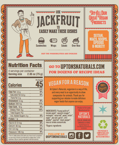 Upton's Naturals - Bar-B-Que Jackfruit
