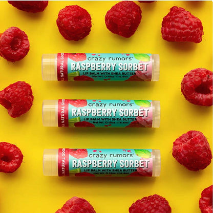 Crazy Rumors - All Natural, Vegan Raspberry Sorbet Lip Balm