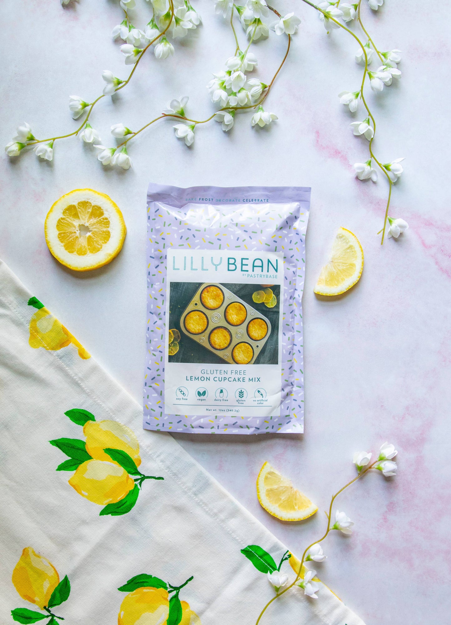 LillyBean Baking - Lemon Cupcake Mix (Vegan & Gluten-Free)
