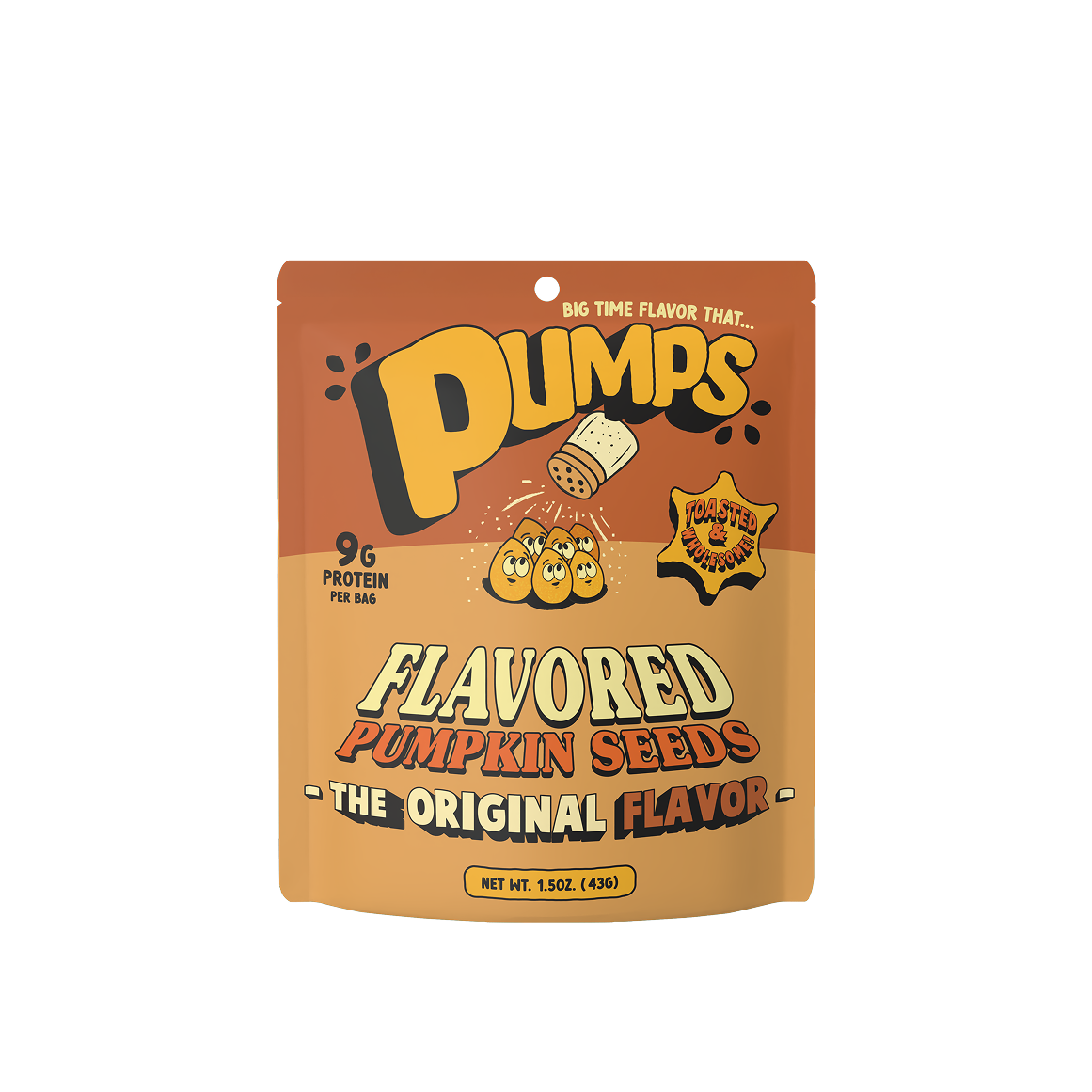 Louisville Brands - Pumps Toasted Pumpkin Seeds  - The Original Flavor