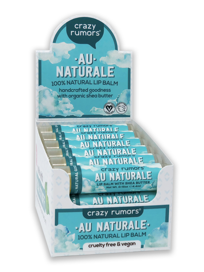 Crazy Rumors - All Natural, Vegan Au Naturale Flavor Free Lip Balm