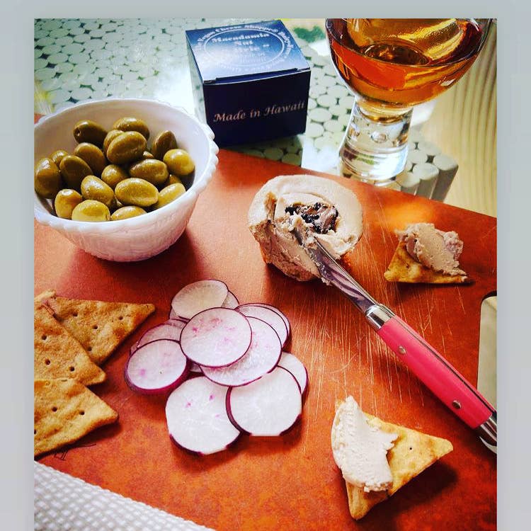 Black Truffle Macadamia Nut "Brie"