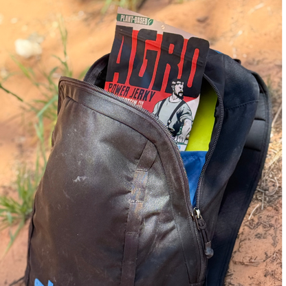 AGRO POWER Jerky - AGRO POWER Jerky - Vegan - Savory Original (8 x 2.5oz Bags)