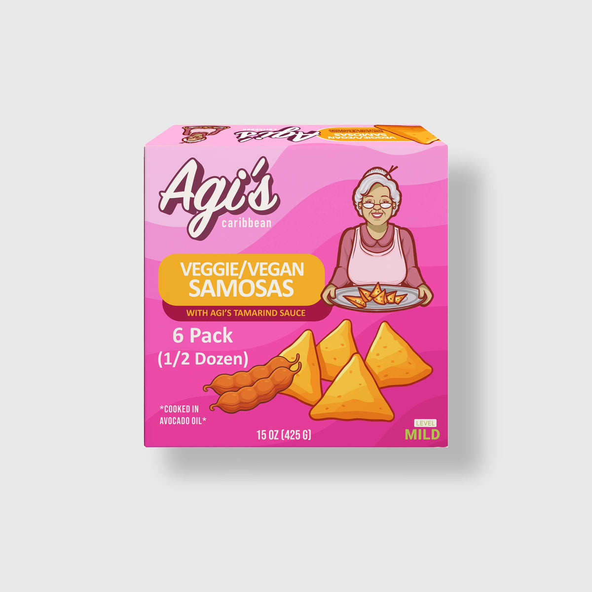 Agi’s Caribbean - Agi’s Vegan Samosa 6 Pack