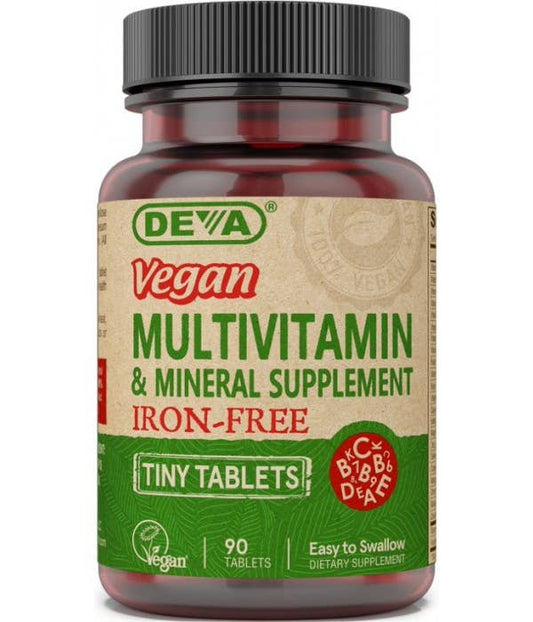 Deva Nutrition - Vegan Tiny Tablets Multivitamin & Mineral (iron-free)