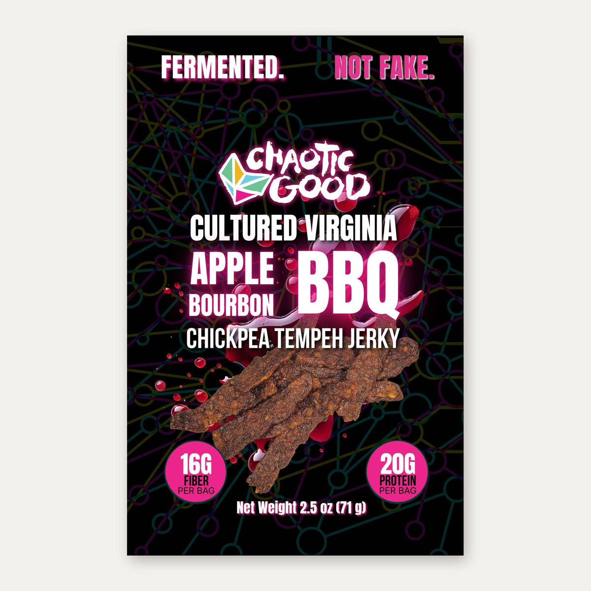 Chaotic Good Tempeh - BBQ Tempeh Jerky 2.5 oz