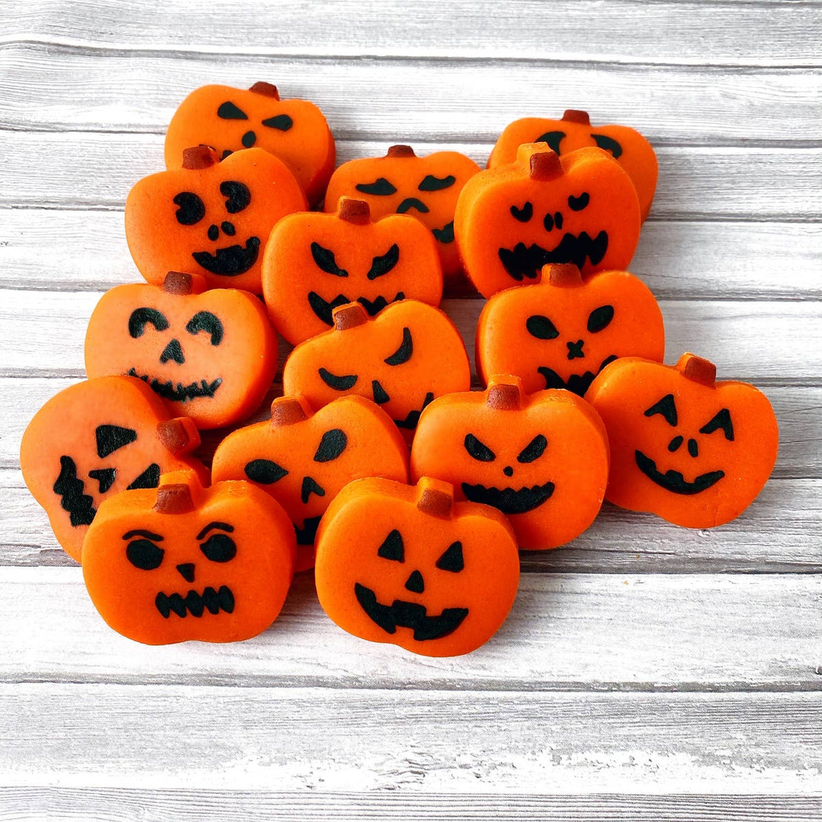 marzipops - Gourmet Halloween Marzipan Jack-o'-Lantern Candy Pumpkins