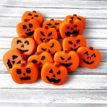 marzipops - Gourmet Halloween Marzipan Jack-o'-Lantern Candy Pumpkins
