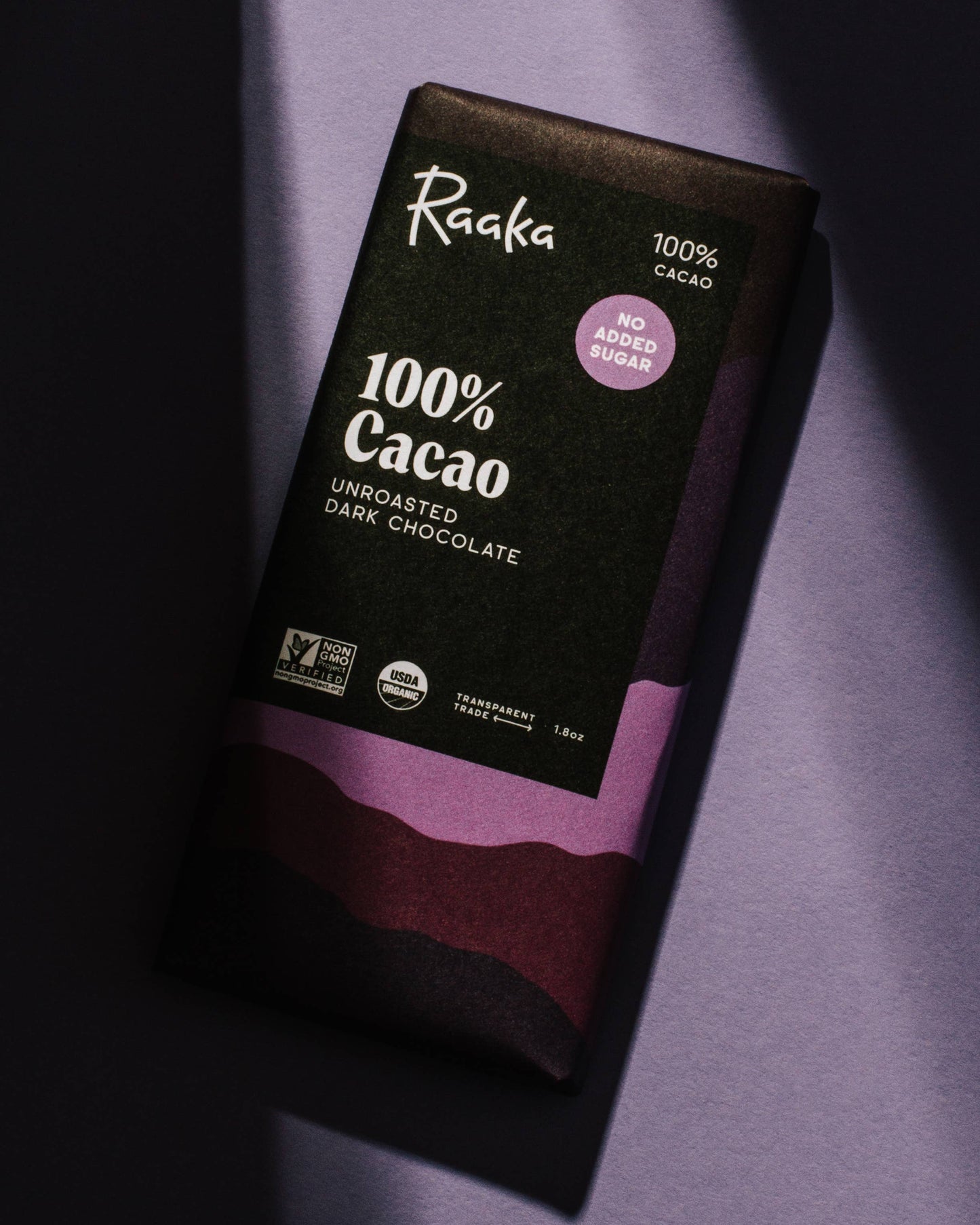 Raaka Chocolate - Cacao (No Added Sugar) Chocolate Bar